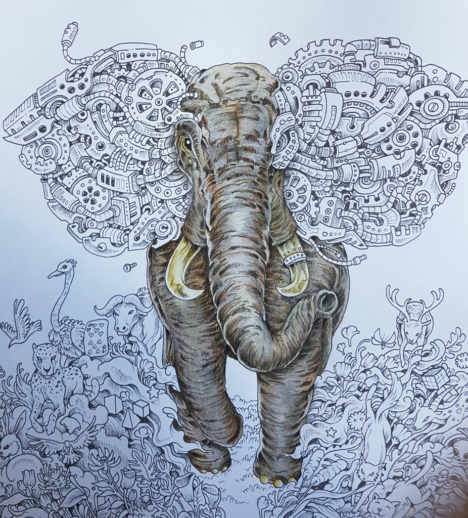 Runaway elephant - before embellishment