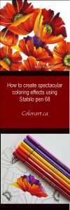 How to create spectacular coloring effects using Stabilo pen 68