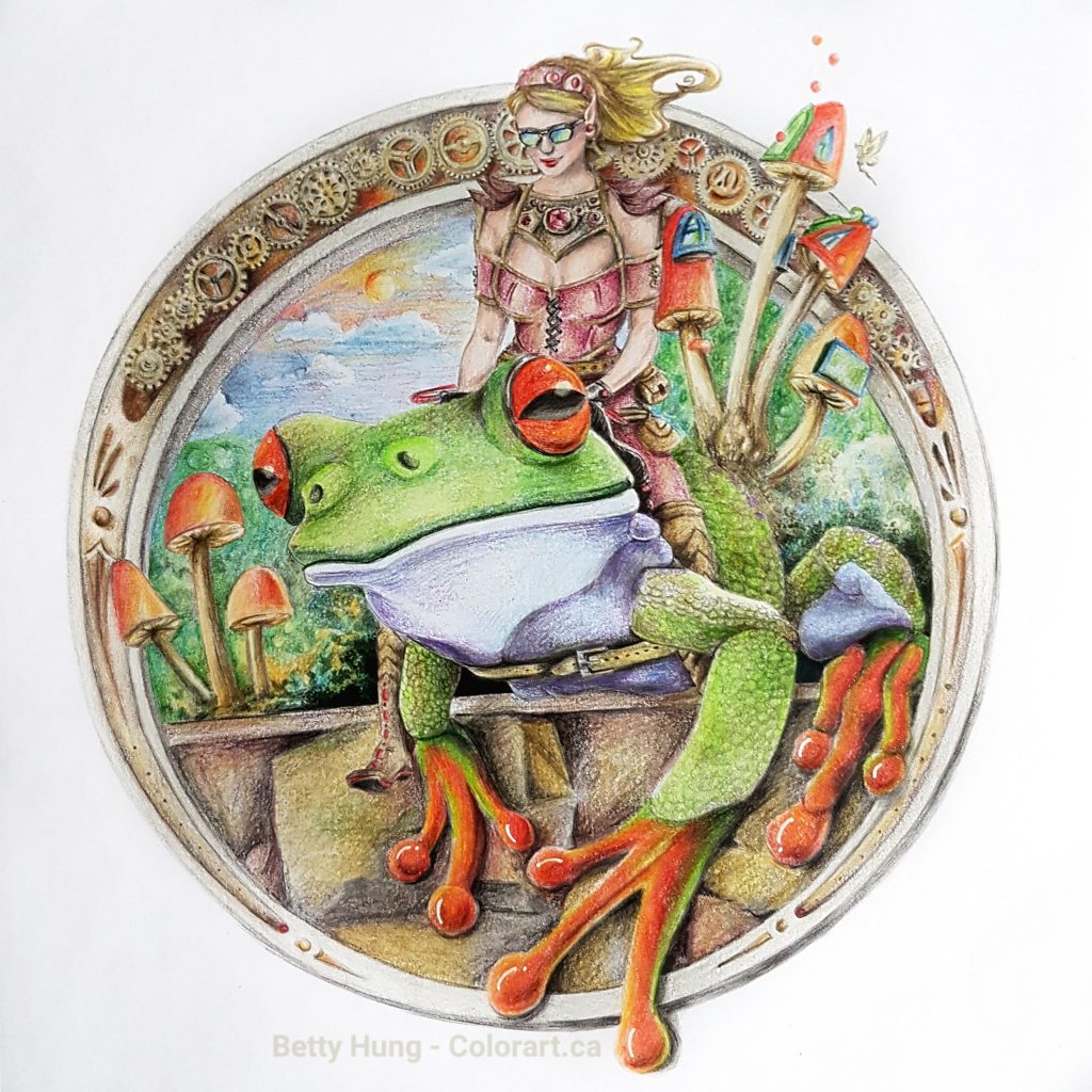 "The Portal" - Steampunk by Laura Rafferty colored by Betty Hung - colorart.ca