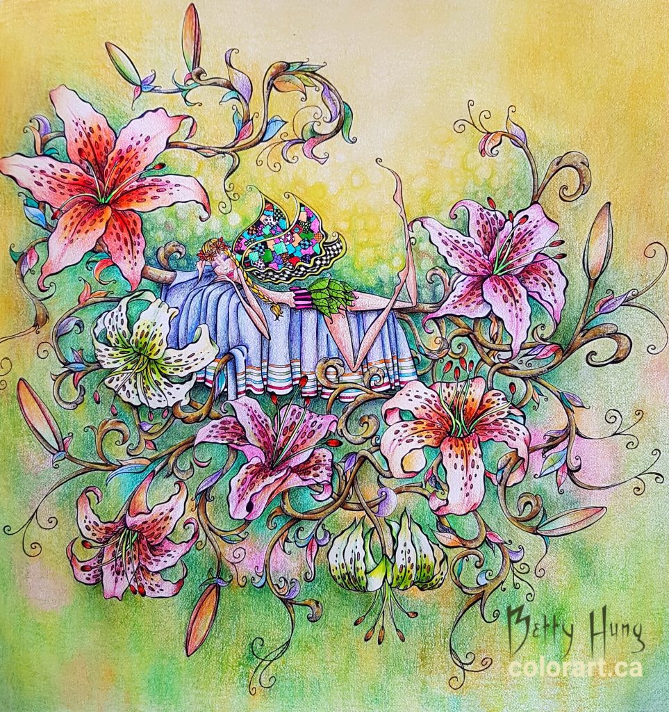 Fairies in Dreamland by Denyse Klette, colored by Betty Hung - colorart.ca