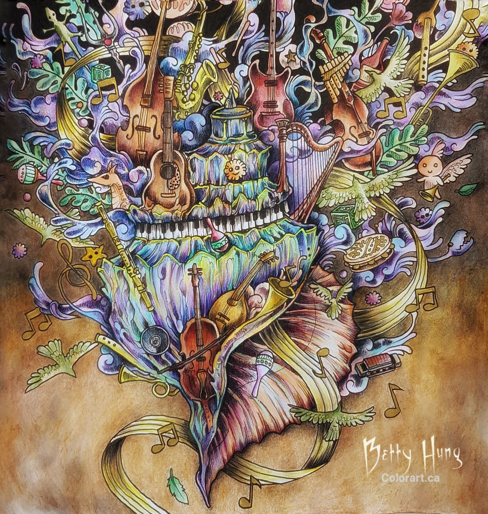 The Musical Conch from Imagimorphia by Kerby Rosanes, colored by Betty Hung, colorart.ca