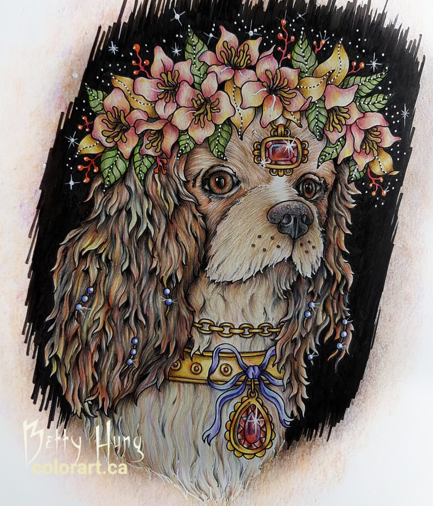 "King Spaniel" From Smyckeskrinet by Hanna Karlzon colored by Betty Hung - colorart.ca