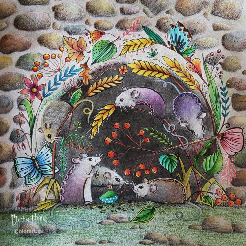 Mein Spaziergang durch die Jahreszeiten by Rita Berman, colored by Betty Hung - colorart.ca